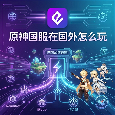 原神国服在国外怎么玩？海外低延迟登录与游戏加速指南