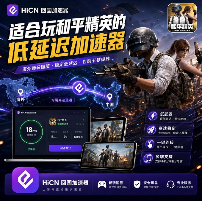 海外党玩和平精英到底该选哪款加速器?一份能从落地到决赛圈都陪着你的选购笔记