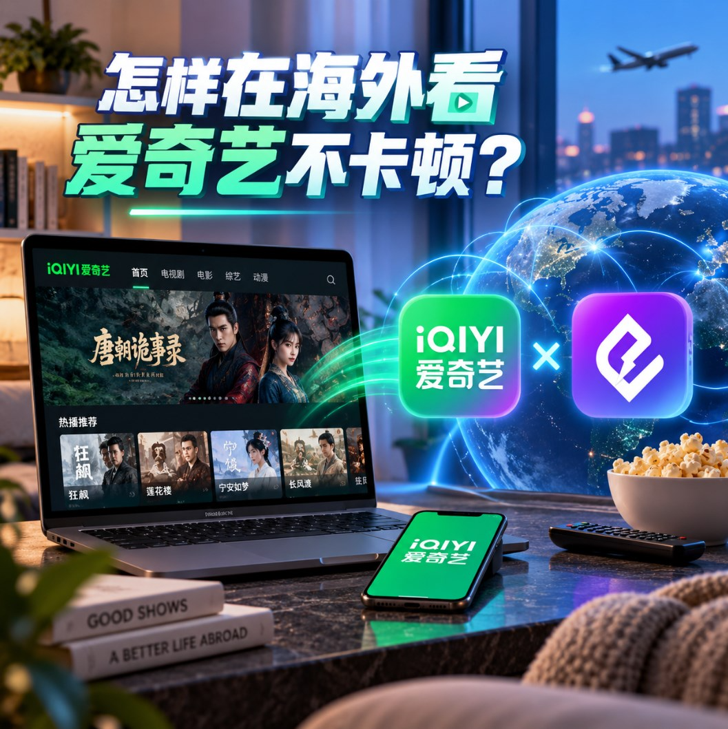 国外追爱奇艺经常转圈？海外华人影音加速与HiCN使用攻略